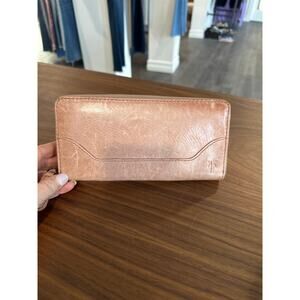 Frye Melissa Leather Zip Wallet